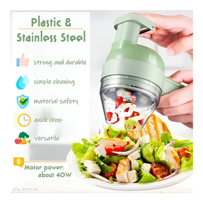 "PrepPro" 4-in-1 Electric Vegetable Cutter Set