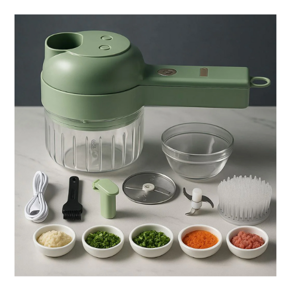 "PrepPro" 4-in-1 Electric Vegetable Cutter Set