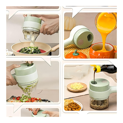 "PrepPro" 4-in-1 Electric Vegetable Cutter Set